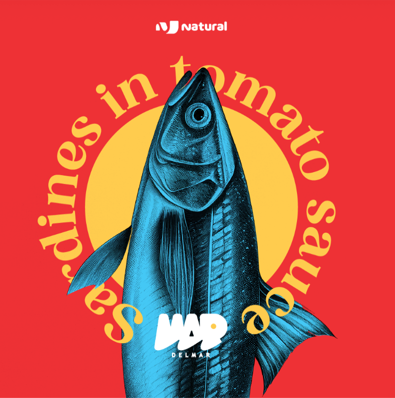 Sardines label art